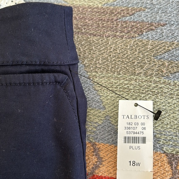 Talbots Perfect Crop Pants in Indigo Blue Size 18W - Picture 9 of 12